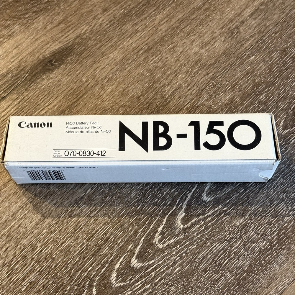 Vintage‎ Canon NiCd Battery Pack NB-150 NEW Old Stock Rare